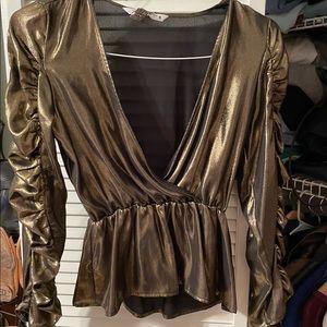Zara dark gold shirt